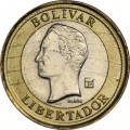 Венесуэла 1 боливар 2009 год - Симон Боливар