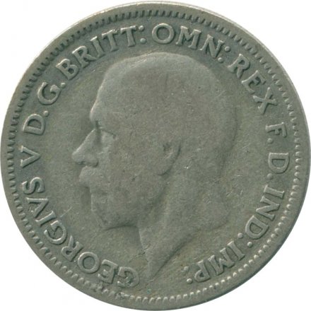 Великобритания 6 пенсов 1936 год - Король Георг V