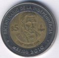 Мексика 5 песо 2009 год - Хосе Мария Кос