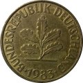 ФРГ 10 пфеннигов 1983 год (F)
