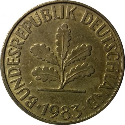 ФРГ 10 пфеннигов 1983 год (F)