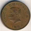 Мексика 5 сентаво 1954 год