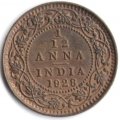 Британская Индия 1/12 анны 1928 год (&quot;•&quot; - Бомбей)