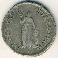 Перу 2 реала 1828 год