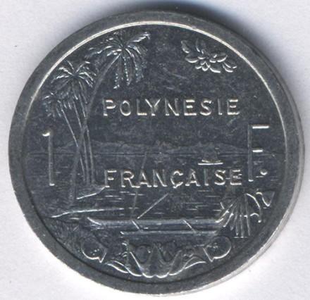 Французская Полинезия 1 франк 2000 год