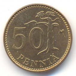 Финляндия 50 пенни 1989 год