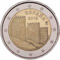 Испания 2 евро 2019 год - Памятники культурного и природного Всемирного наследия ЮНЕСКО. Старый город Авила