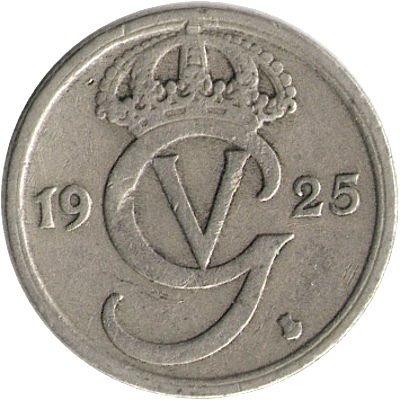 Швеция 10 эре 1925 год