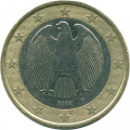 Германия 1 евро 2002 год (G)