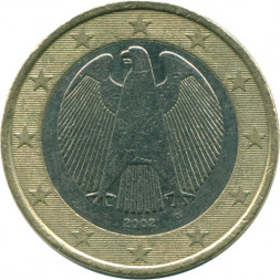 Германия 1 евро 2002 год (G)