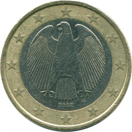 Германия 1 евро 2002 год (G)