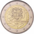 Андорра 2 евро 2015 год - 25 лет подписания таможенного соглашения с ЕС