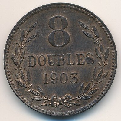 Гернси 8 дублей 1903 год
