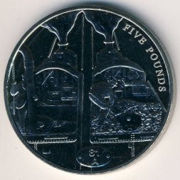 Гернси 5 фунтов 2004 год
