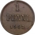 Финляндия 1 пенни 1901 год