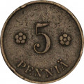 Финляндия 5 пенни 1936 год