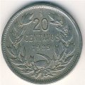Чили 20 сентаво 1925 год