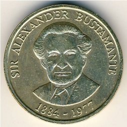 Ямайка 1 доллар 1990 год