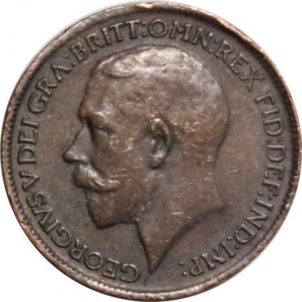 Великобритания 1 фартинг 1912 год