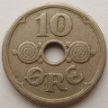 Дания 10 эре 1924 год - Король Кристиан X