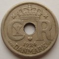 Дания 10 эре 1924 год - Король Кристиан X