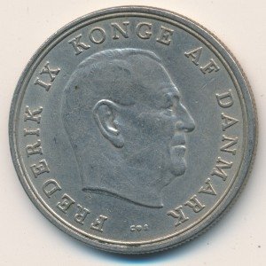 Дания 5 крон 1966 год