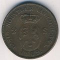 Дания 2 скиллинга 1809 год