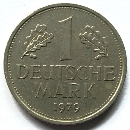 ФРГ 1 марка 1979 год (J)