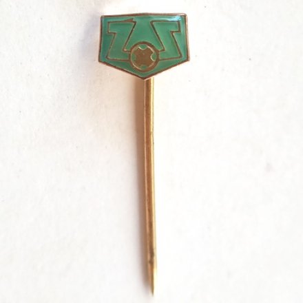 Значок-иголка SZ. RMK ZENICA Горно-металлургический комбинат в г. Зеника (зеленый)