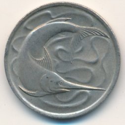 Сингапур 20 центов 1970 год