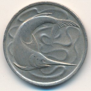 Сингапур 20 центов 1970 год