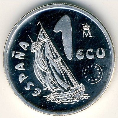 Испания 1 экю 1995 год
