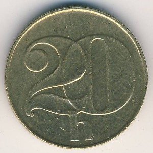 ЧСФР 20 гелеров 1992 год