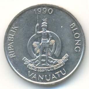 Вануату 10 вату 1990 год