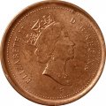 Канада 1 цент 2003 год (старый профиль, магнетик)