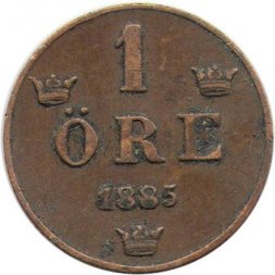Швеция 1 эре 1885 год