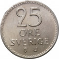 Швеция 25 эре 1970 год