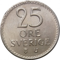 Швеция 25 эре 1970 год