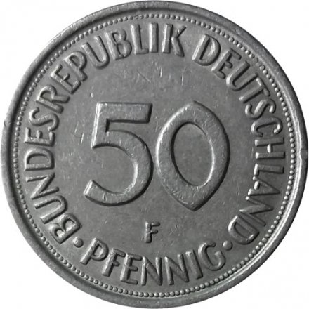 ФРГ 50 пфеннигов 1978 год (F)