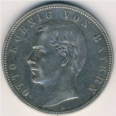 Бавария 5 марок 1902 год