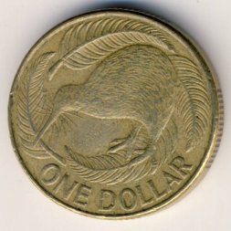 Новая Зеландия 1 доллар 1991 год