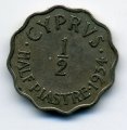 Кипр 1/2 пиастра 1934 год - Король Георг V