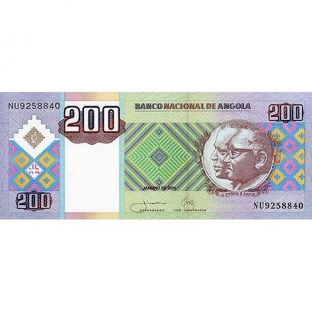 Ангола 200 кванза 2011 год - Улица 4-го февраля в Луанде
