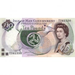 Остров Мэн 10 фунтов 2020 год UNC