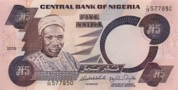 Нигерия 5 найра 2005 год - Абубакар Тафава Балева. Барабанщики