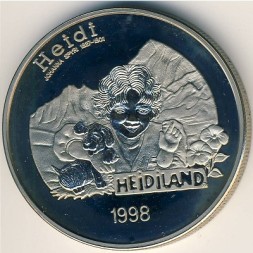 Лихтенштейн 5 евро 1998 год