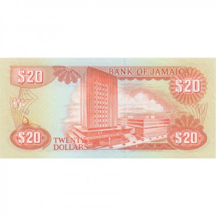 Ямайка 20 долларов 1989 год - UNC