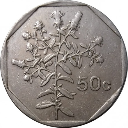 Мальта 50 центов 1992 год