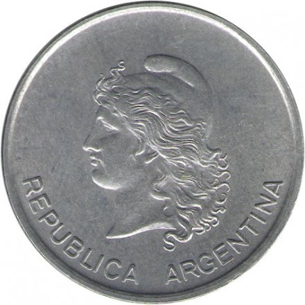 Аргентина 10 сентаво 1983 год