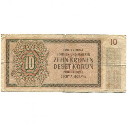 Богемия и Моравия 10 крон 1942 год (немецкая оккупация) - F